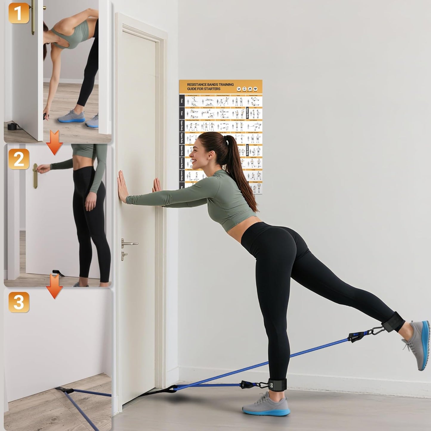Readaeer Resistance Bands - Versatile Exercise Bands with Handles for Indoor & Outdoor Workouts