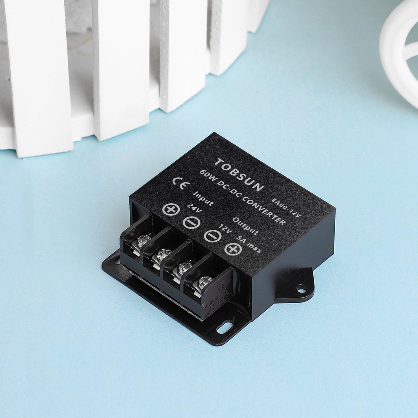 DC 24V to 12V 5A Converter 60W Voltage Step Down Buck Converter Regulator Reducer Power Converter Mini Module for Automotive, Industrial & DIY Electronic Projects