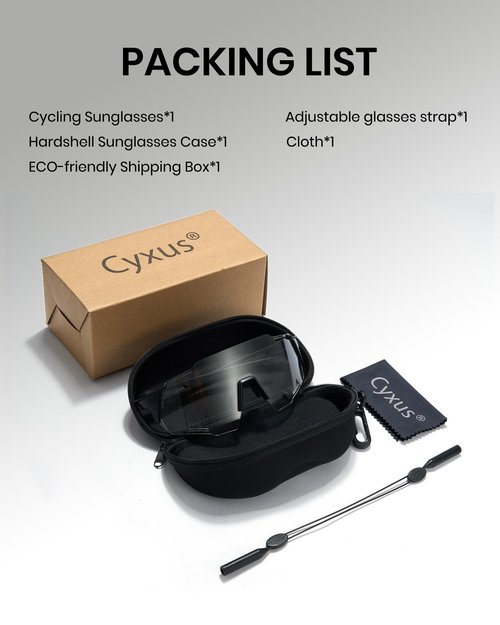 Cyxus Photochromic Cycling Running Glasses for Men Women Sunglasses Sport MTB UV400 Protection 1201