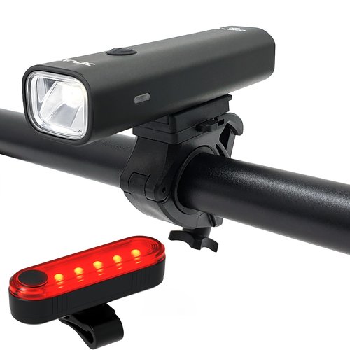 JETCAT Bike Lights for Night Riding, Bicycle Lights Front and Rear, Light Bar for Ebike Headlight, Bicycle Headlight, LED Bike Lights, Back Tail Light Set, Rechargeable, Scooter Dirt BMX MTB Road