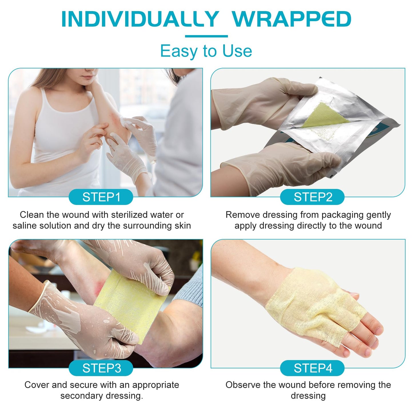 Xeroform Petrolatum Dressing Non-Adherent Occlusive Fine Mesh Gauze Pad, Gentle Patch for Burns, Laceration, Surgical Incisions & Skin Grafts (1"x8" Pack of 25)