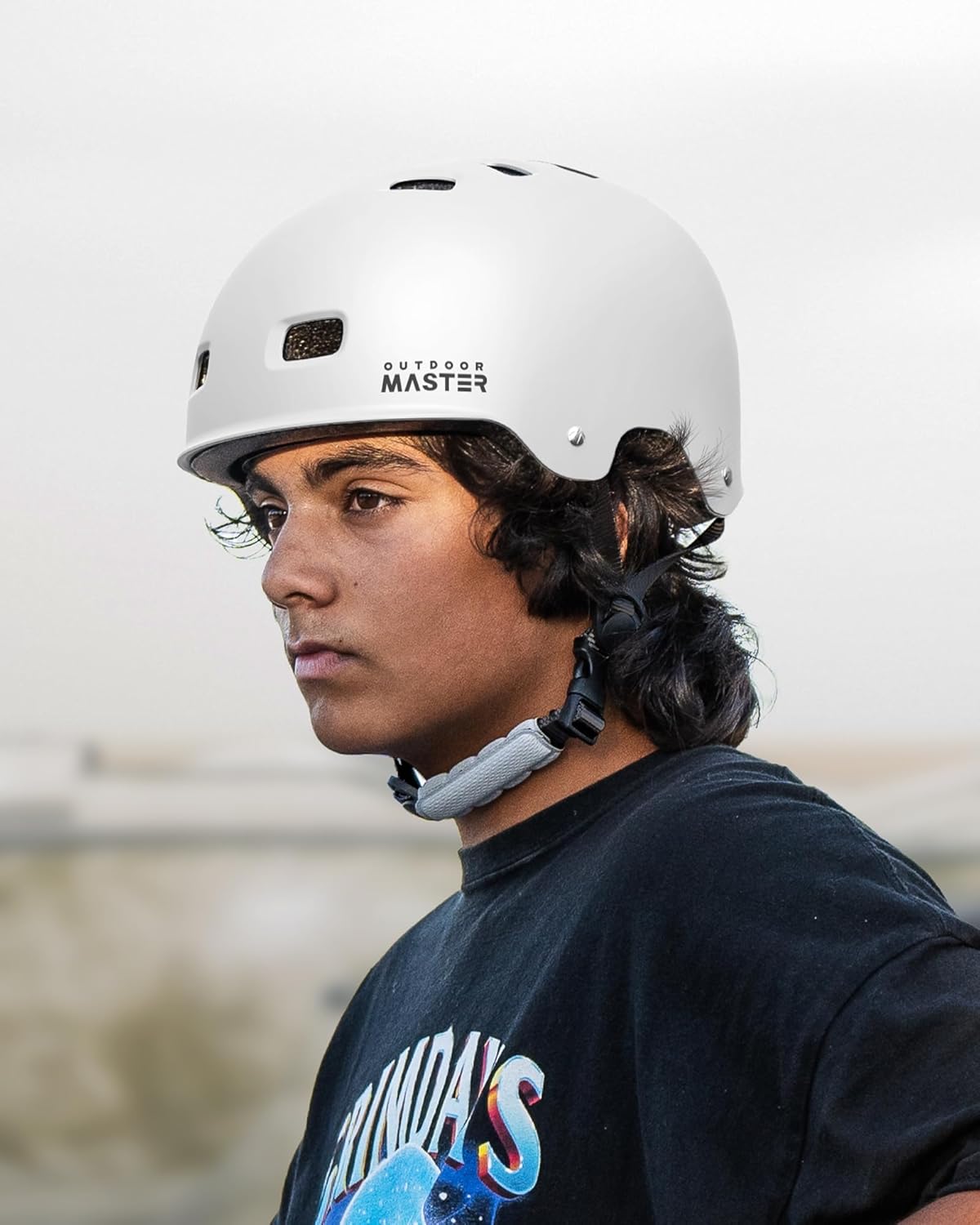 OutdoorMaster Helmet - Multi-Sport Cycling & Skateboarding with Removable Liners | Ventilated Design for All Ages