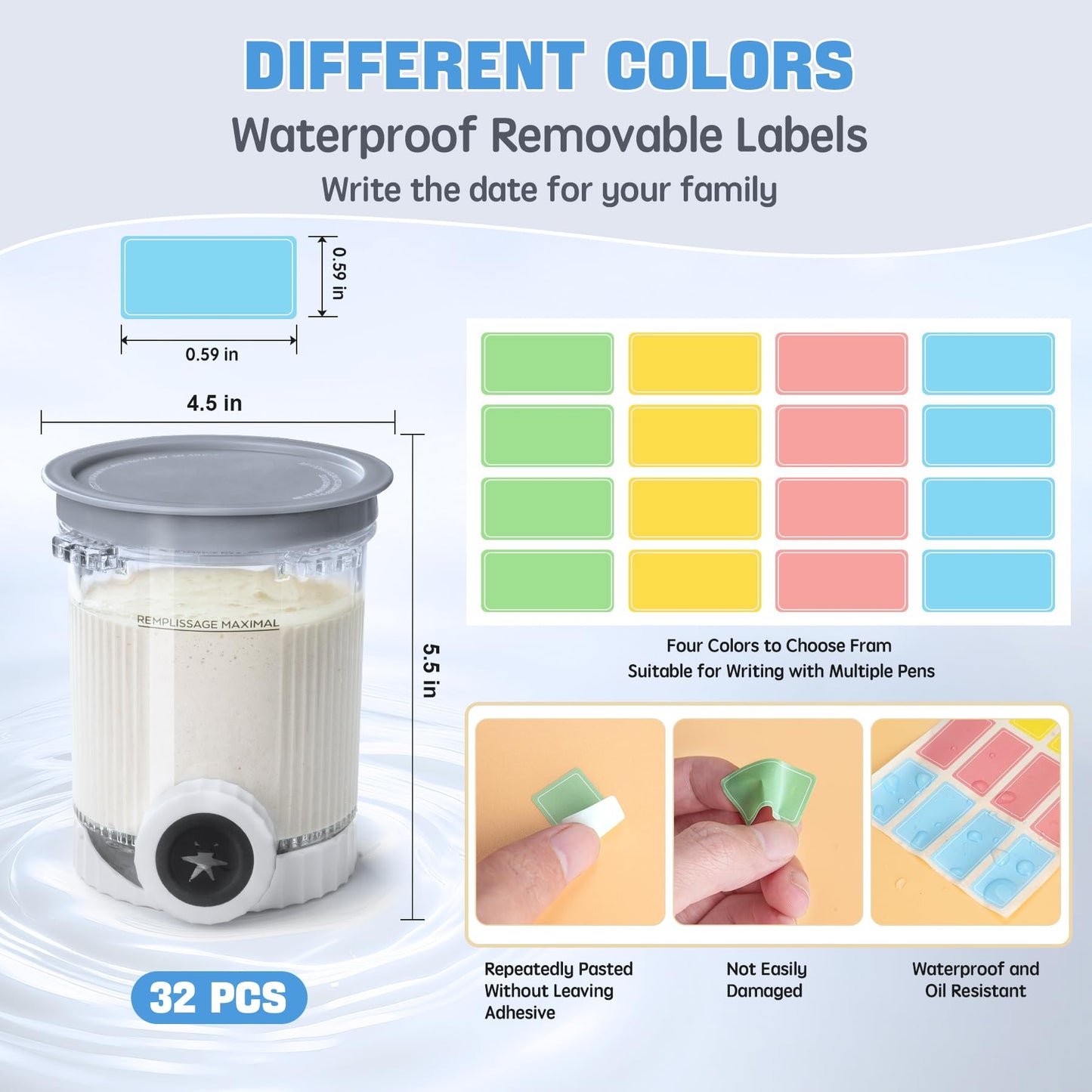 2 Pack Creami Swirl Pints & Lids for Ninja, Compatible with NC700 Series Ninja Swirl Ice Cream & Soft Serve Makers, with 2 Spoons & 32 Writable Labels, BPA-Free & Dishwasher Safe, Grey Lids