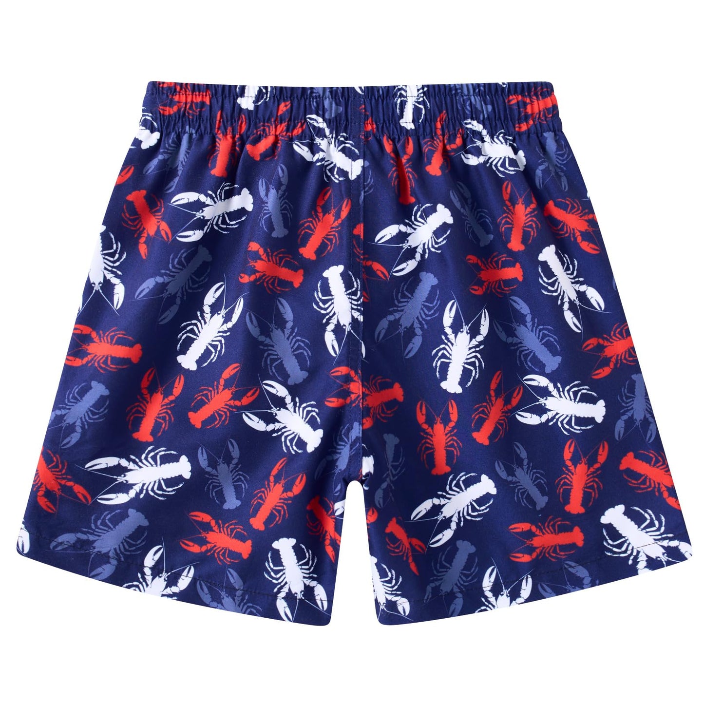 Cuddomper Teen Boys Swim Trunks Compression Liner Size 10-12 Swimming Shorts Crayfish Quick Dry Bathing Suit Swimwear with Stretch Boxer Brief Swimsuit Beach Boardshorts