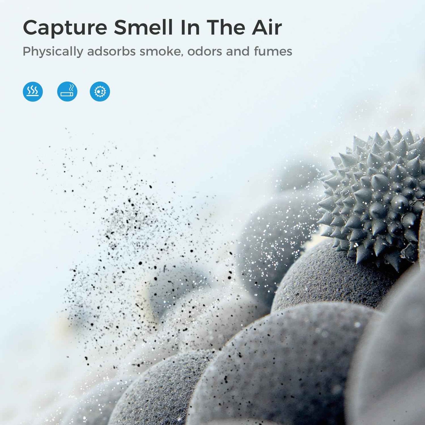 VOOPNU DH-JHD07 Air Filter Replacement 4-in-1 True HEPA Filter for Harmful Particulate, Dust, Hair, Dander, Odor - Standard Version (Blue), 2 Pack