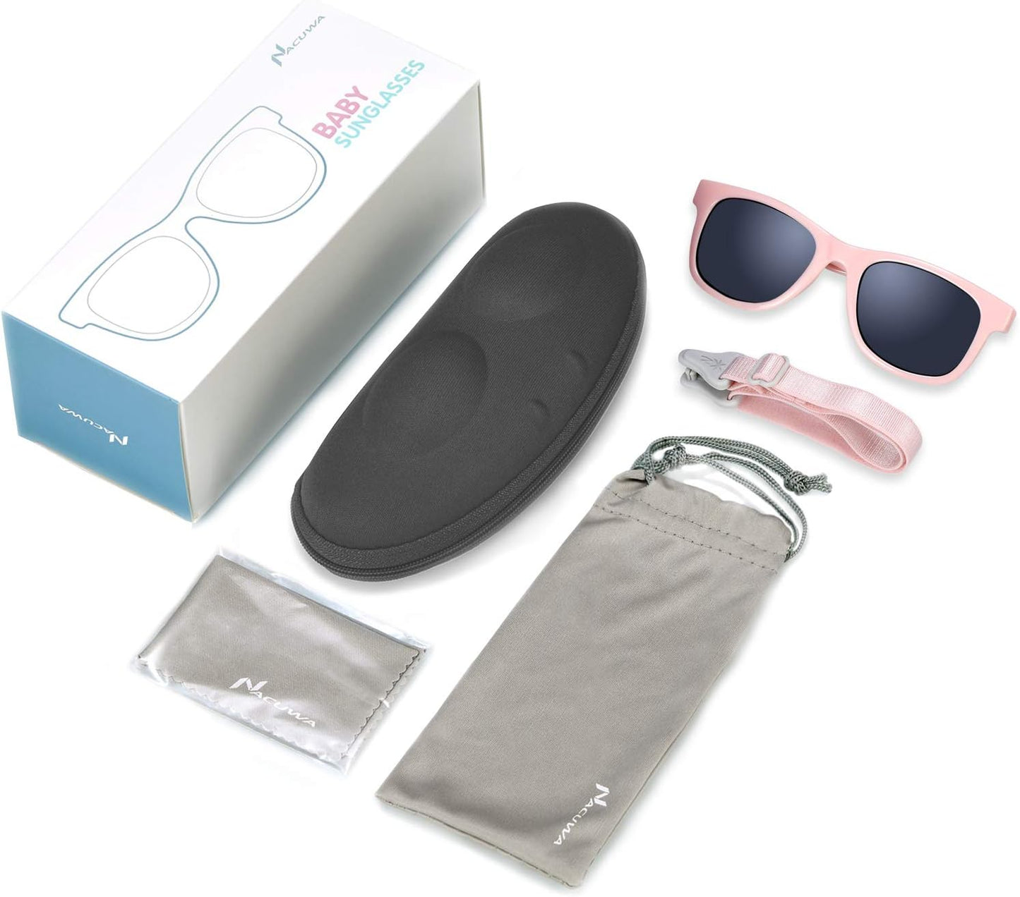Skiennix Baby Sunglasses - 100% UV Protection for Infants & Toddlers | Ages 0-2 Years with Case & Pouch
