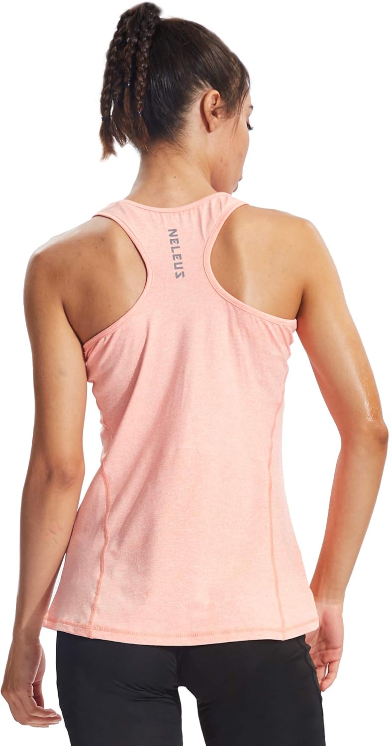NELEUS Women's Racerback Workout Tank Top - Breathable Athletic Gym Shirt | Perfect for Yoga
