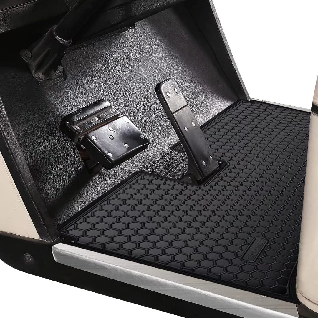 Matericuo Golf Cart Floor Mat Liner Custom Fit for RM EZGO TXT（1994-UP） Black