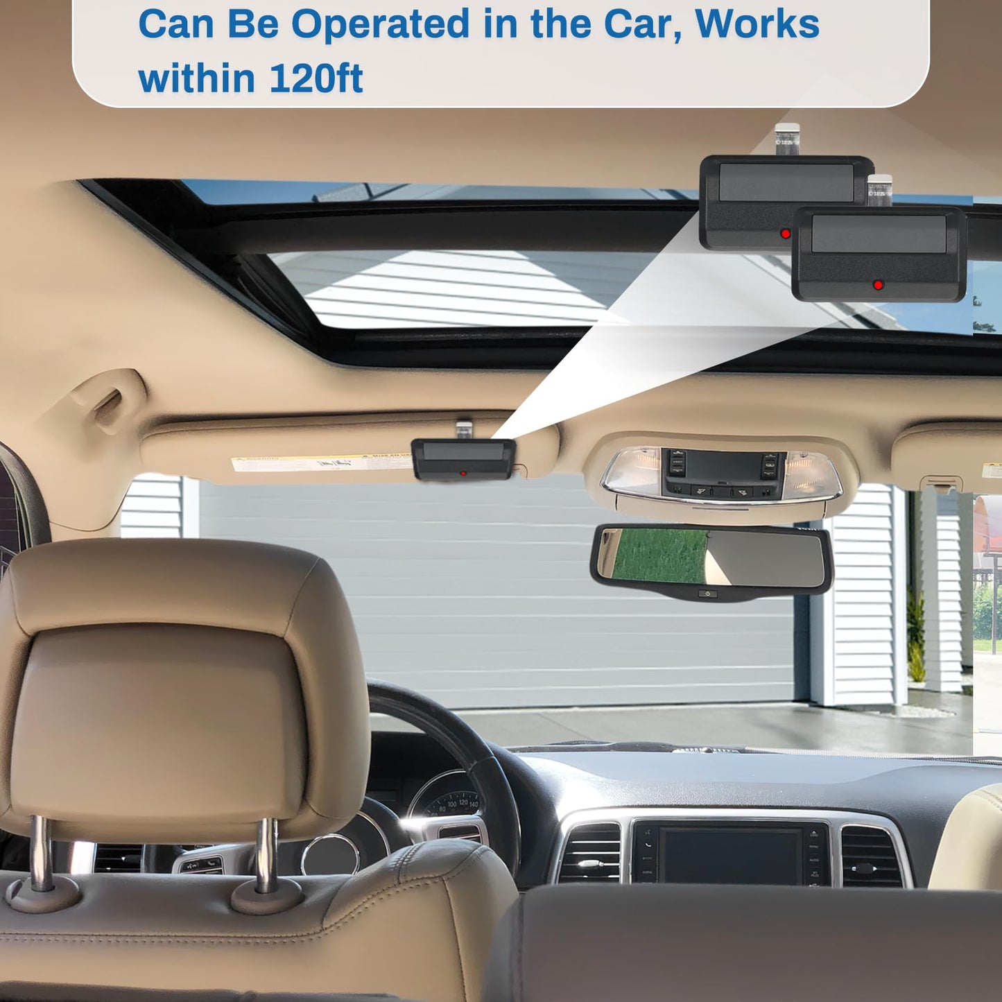 891LM Garage Door Opener Remote for liftmaster Chamberlain Craftsman Garage Door Opener Remote,950estd 971lm Work with Yellow Purple Red Orange Green Learn Button, 1-Pack 3-Year-Warranty