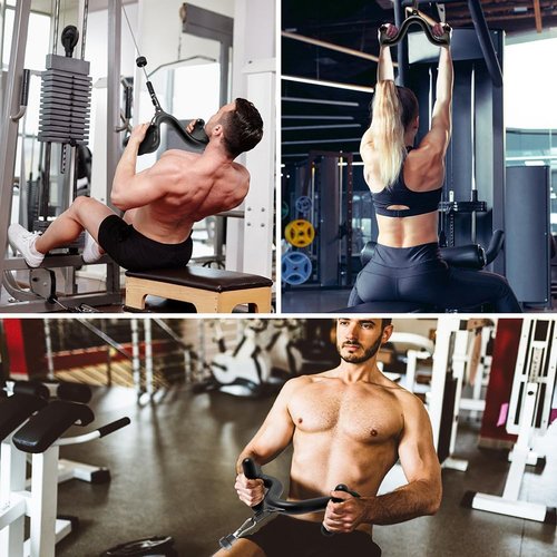 Kipika Tricep Pull Down Attachment - Essential Cable Machine Accessory for Home Gym | Durable Design