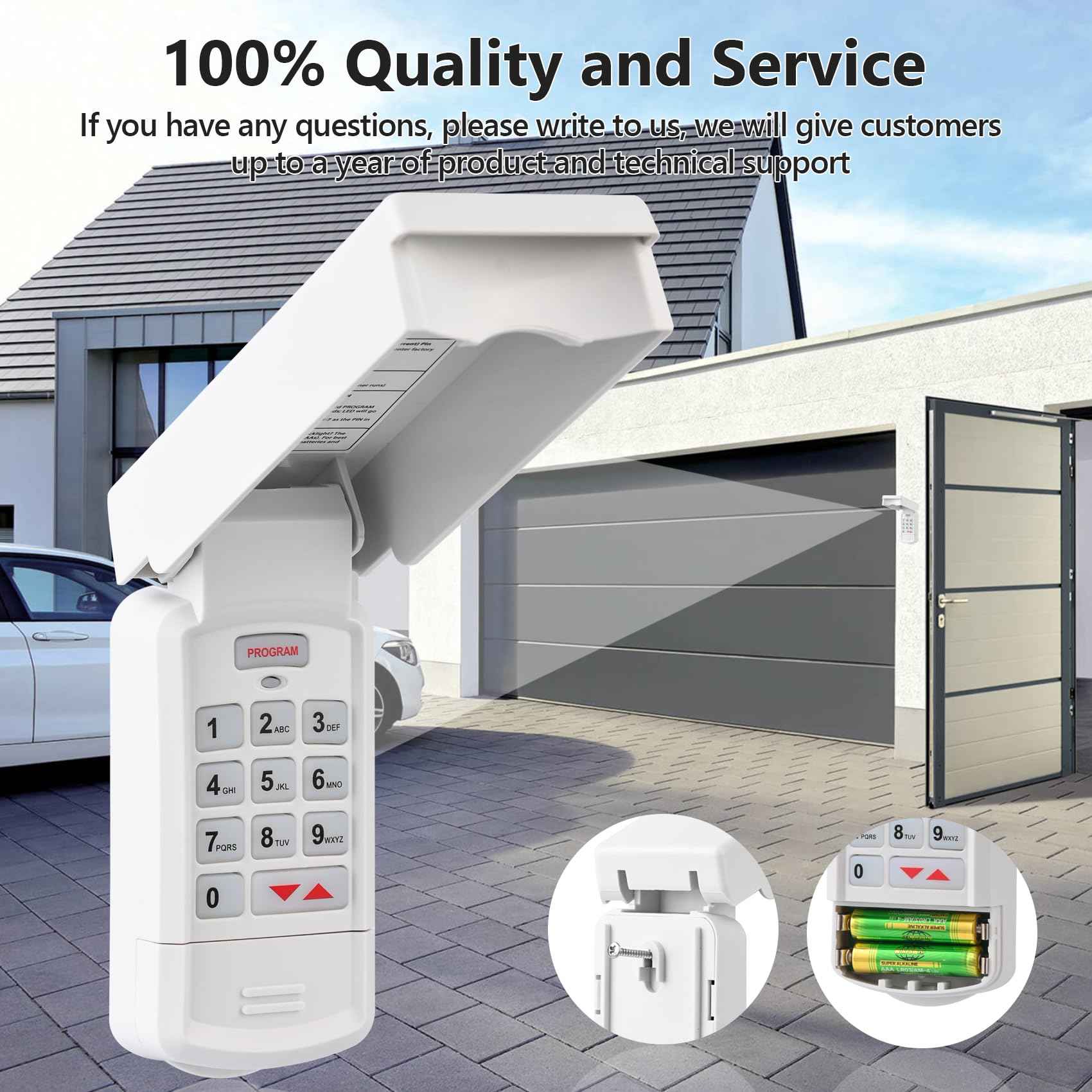 for Overhead Garage Door Opener Keypad, Compatible with All Overhead/Genie Garage Door Openers, Work with Model GK-R 37225R 37332R OKP-BX GK-BX GWKP, GWK-IC, ACSDG, ACSDA1, ACSD1G, B8QACSDA