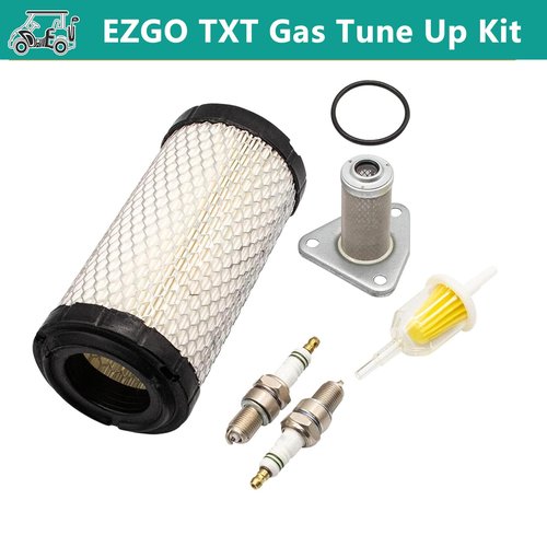 DRIVE UP EZGO Tune Up Kit, EZGO Golf Cart Air Filter and Oil Filter Spark Plug for 2005-2009 TXT or 1996-Up ST 350 Gas Golf Carts