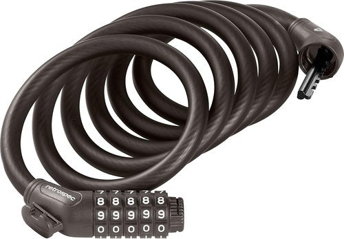 Grizzly Plus Integrated Combo Bike Lock - 12mm Security Cable for Ultimate Theft Protection