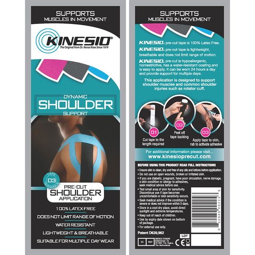 Kinesio Classic Fan Cut Edema Strips 12 Pack