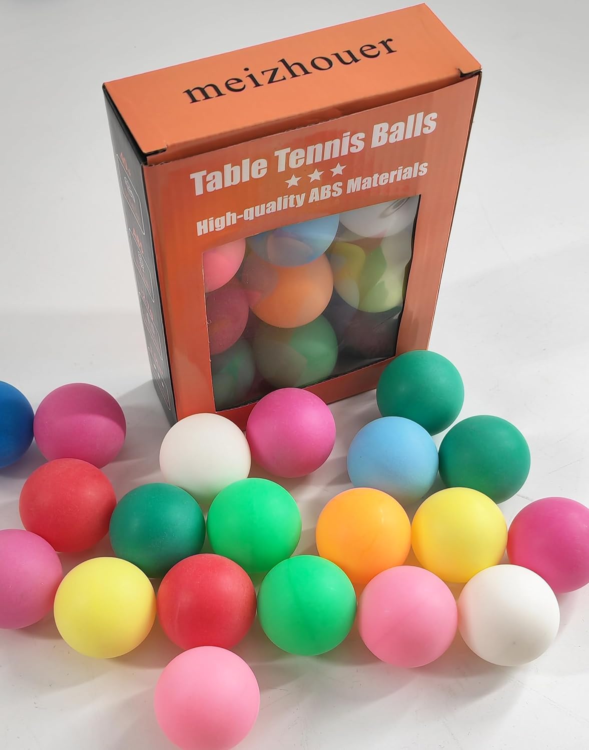 Regine Switzerland 3-Star Ping Pong Balls - Durable ABS Material for Training & Party Games