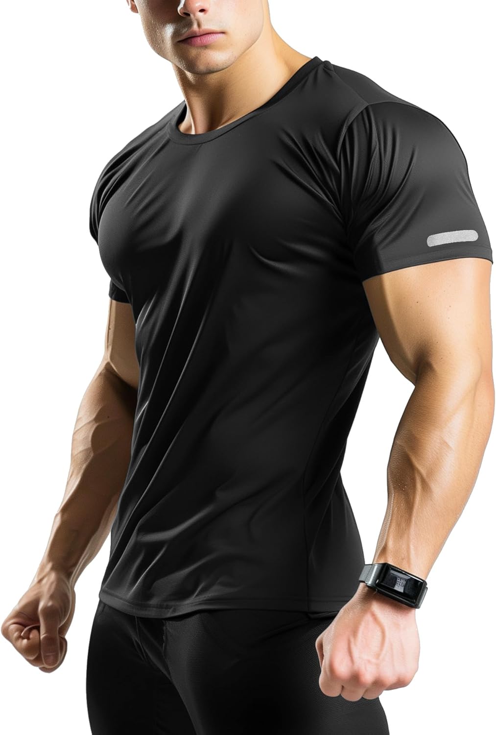 Skiennix Men's Workout Shirts - Fitted Quick Dry Gym T-Shirts for Running | Moisture-Wicking Tee