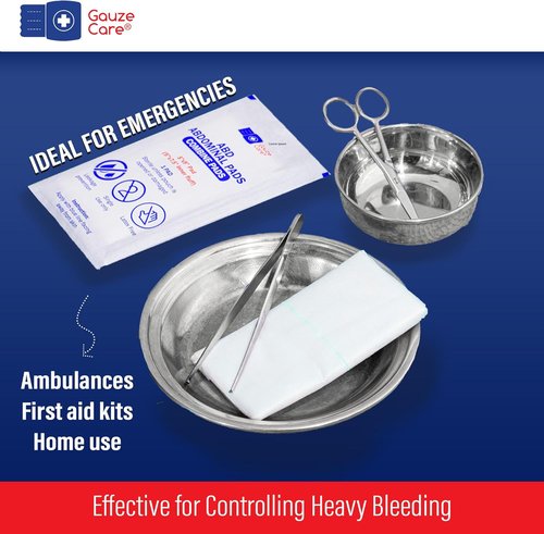 GauzeCare ABD Combine Pads - Extra Absorbent & Thick Wound Dressings | 50-Pack, 5 x 9 Inches | Surgical-Grade, Nonstick