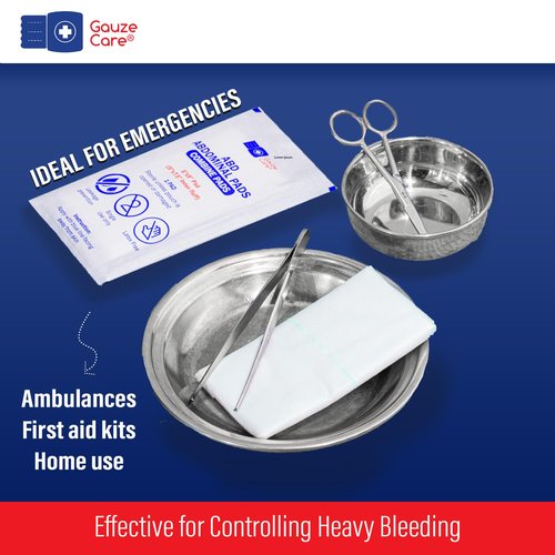 GauzeCare Sterile Abdominal- ABD Combine Pads| 50-Pack, 5 x 9 Inches| Extra Absorbent & Thick, Individually Wrapped Wound Dressing, First Aid Pads| Surgical-Grade, Nonstick- for Heavy Leakage, Post Op