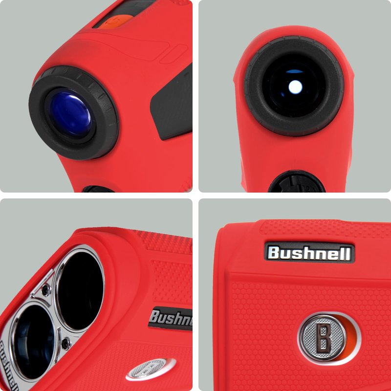 JAWEGOLF Silicone Case Compatible with Bushnell V6 and Bushnell V6 Shift Golf Rangefinder (Red)