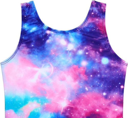 JESKIDS Gymnastics Leotards for Girls - Stylish Biketards with Shorts & Matching Hair Scrunchie | Ages 3-15