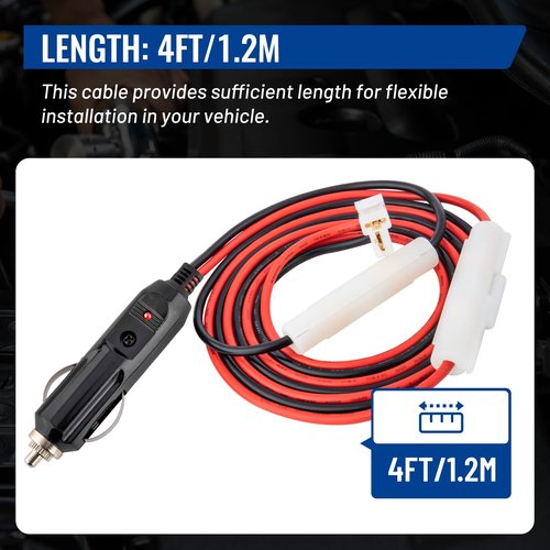 Anina DC 12V Car Charger for CB Mobile Radio Connector Replacement Power Cable with 15A Fuse for YAESU FT-7800R FT-7900R FT-8900R FT-2600 Kenwood TM-741 TM-G707 TM271 TM281 BTECH ICOM ALINCO ANYTONE