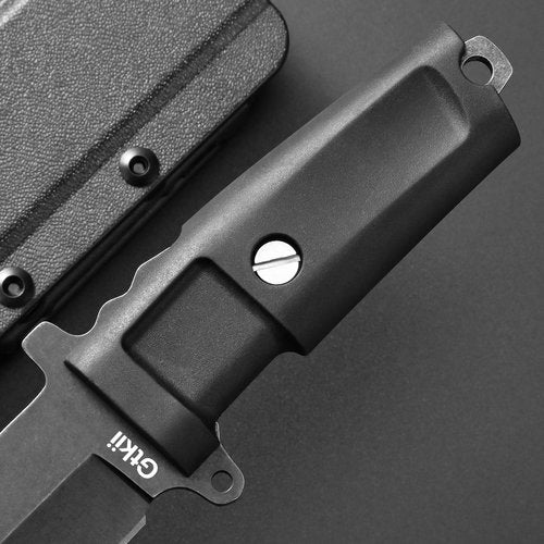 GTK34 Fixed Blade Knife AUS-8 Steel Blade Full Tang Nylon Fiberglass Handle Compact EDC Tool Fixed Knifes for Outdoor Camping Adventure Survival