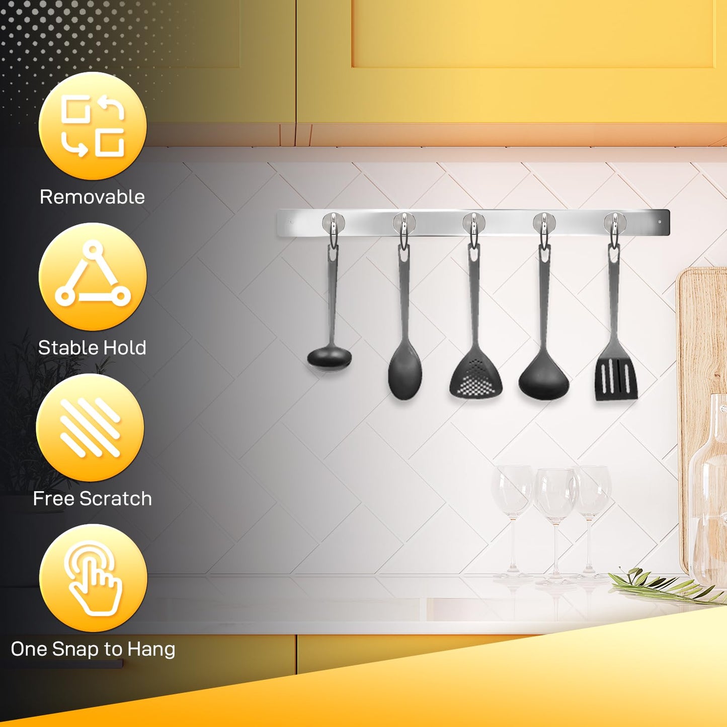 Neosmuk Magnetic Hooks,40lb Heavy Duty Earth Magnets with Hook for Refrigerator, Extra Strong Cruise Hook for Hanging, Magnetic Hanger for Cabins, Grill(Silver，10 Pack)