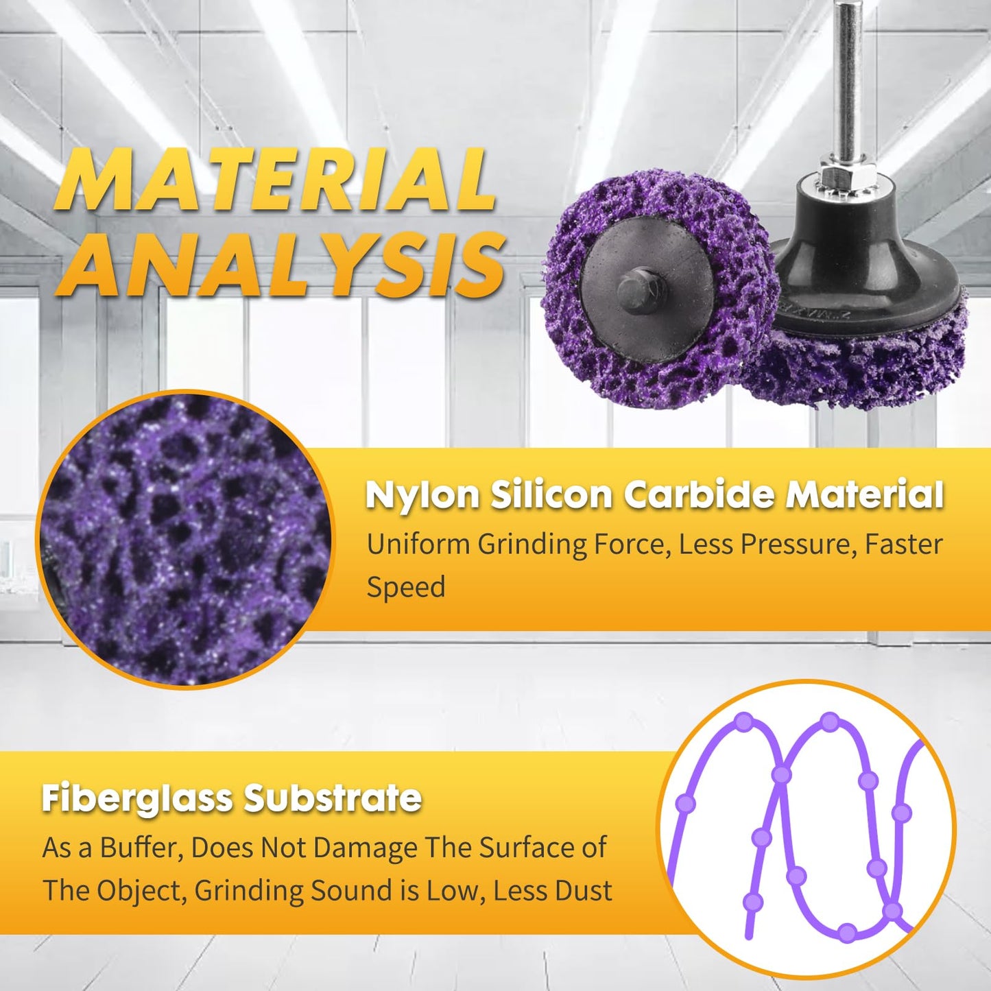 Laexepelle Strip Discs Quick Sanding Discs Stripping Wheel Stripper Abrasive Wheel for Drill, Strip Paint Clean Welds Remove Metal Wood Rust Scale & Oxidation (2INCH-10Pack)