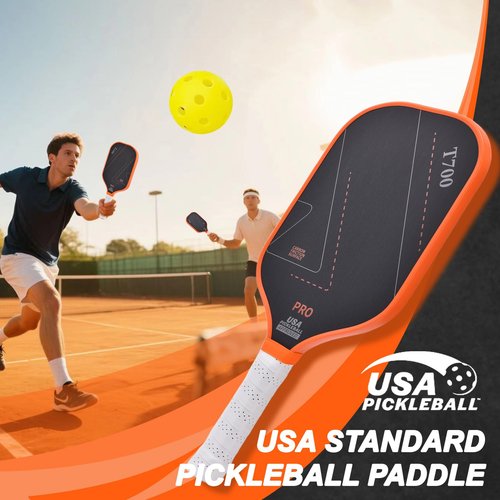 Aurive Carbon Fiber Pickleball Paddles 1-8.0oz Ultra-Light with Teflon Coating for Ultimate Spin & 16mm Silent Core | Indoor/Outdoor Tournament & Practice | Adult Players