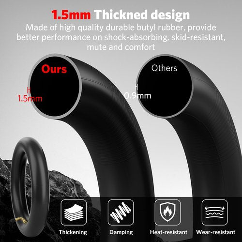 Cooryda 2Pack 8.5 Inches Scooter Inner Tube,8.5'' x 2" Inner,8 1/2x2 Pneumatic Tyres for Scooter Gotrax Gxl V2/Xiaomi M365,8.5x2 Electric Scooter Tire Replacement Wheels for Front/Rear,Gas Scooters