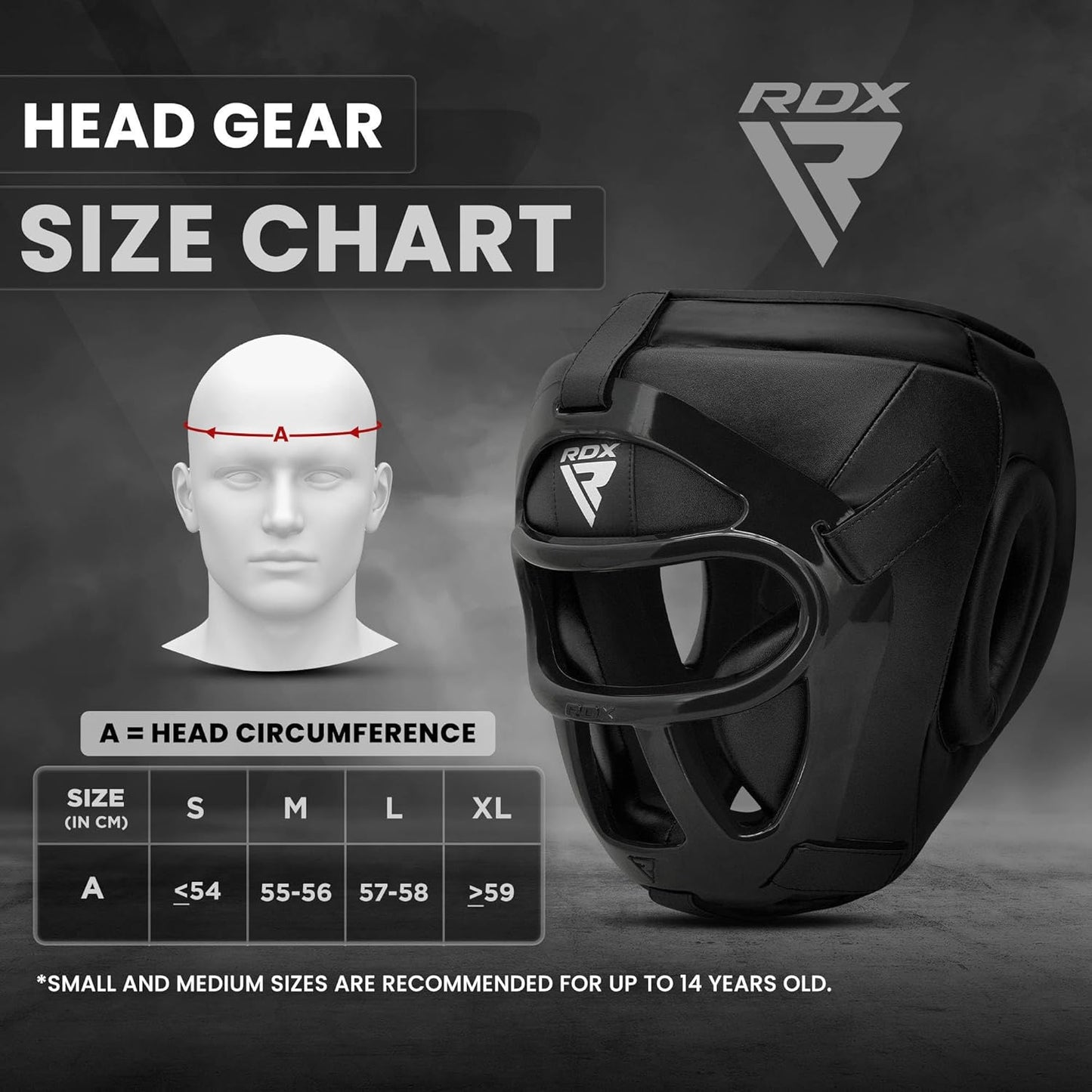 RDX Boxing Headgear - Removable Face Grill for MMA, Muay Thai, Kickboxing | Sparring & Training Gear