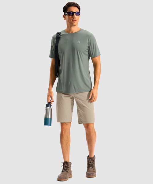 G Gradual Men's Casual Golf Shorts - 11" Lightweight Stretch for Hiking & Outdoor Work