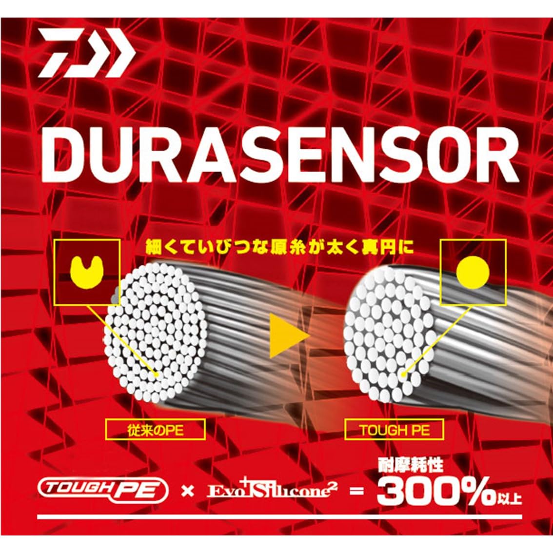 DAIWA PE Line UVF Soltiga Dura Sensor X8 + Si2 0.6 no. 300 m, Multicolor