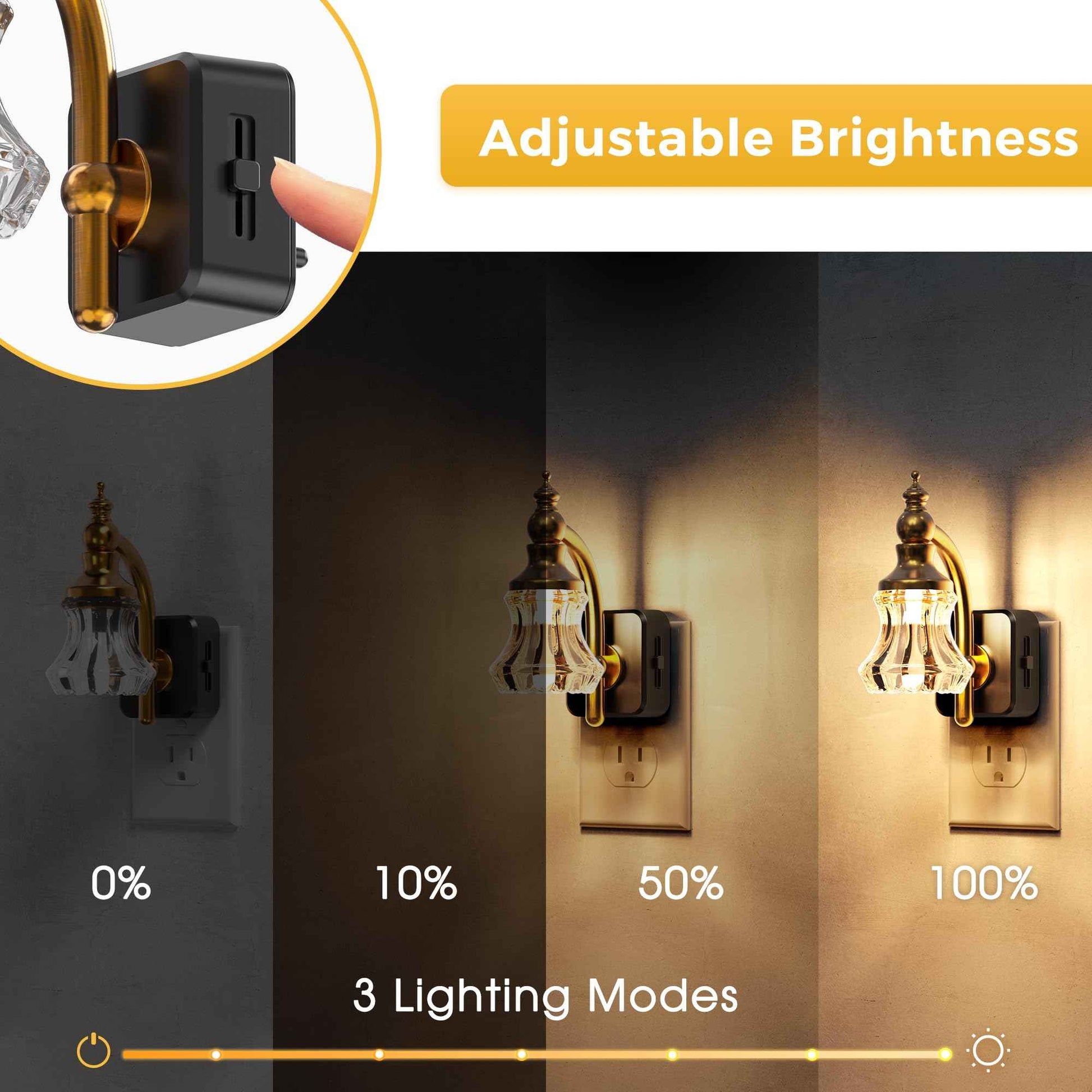 L LOHAS LED Night Lights Plug into Wall, 3000K Soft White LED, Floral Night Lights with Dusk to Dawn Sensor, 0-100lm Adjustable Brightness, for Hallway Bedroom Stairway