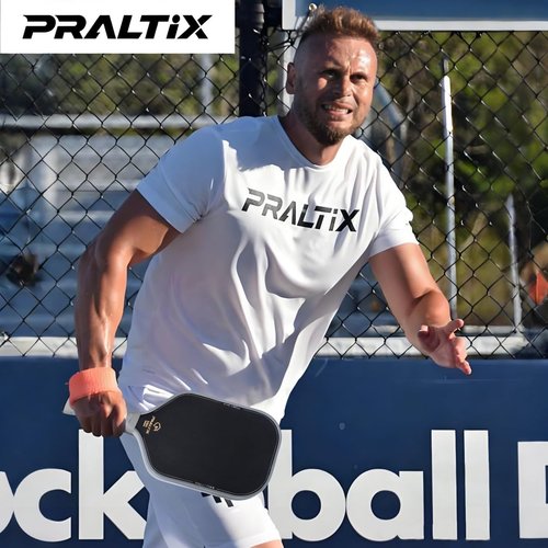 Praltix Durable T700 Carbon Fiber Pickleball Paddle - USAPA Standard, Reinforced Core Anti-Slip Grip, High Stability for Indoor and Outdoor Intermediate and Advanced Players