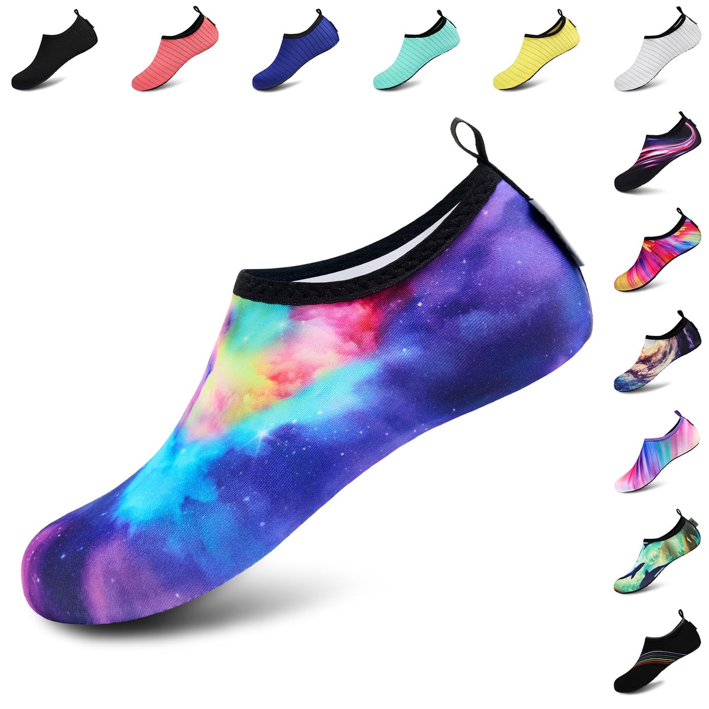VIFUUR Water Sports Unisex Shoes Colorful Aurora - 12.5-13 W US/ 11-11.5 M US (44-45)