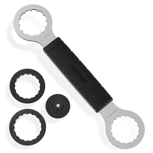 MZYRH Bicycle Bottom Bracket Tool - Bike Bottom Bracket Install Removal Tool Compatible with Shimano Hollowtech II/BB9000, BBR60,FSA MegaEvo (12x46MM)