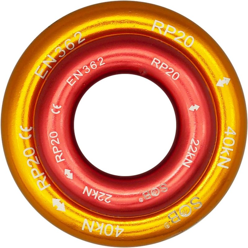 RESQT 40kN/22kN Aluminum Rappel Ring, Climbing Belay Rappel O-Ring Connection Ring for Rock Climbing Arborist Hammock Rescue Slackline Rigging Tree Climbing Rappelling