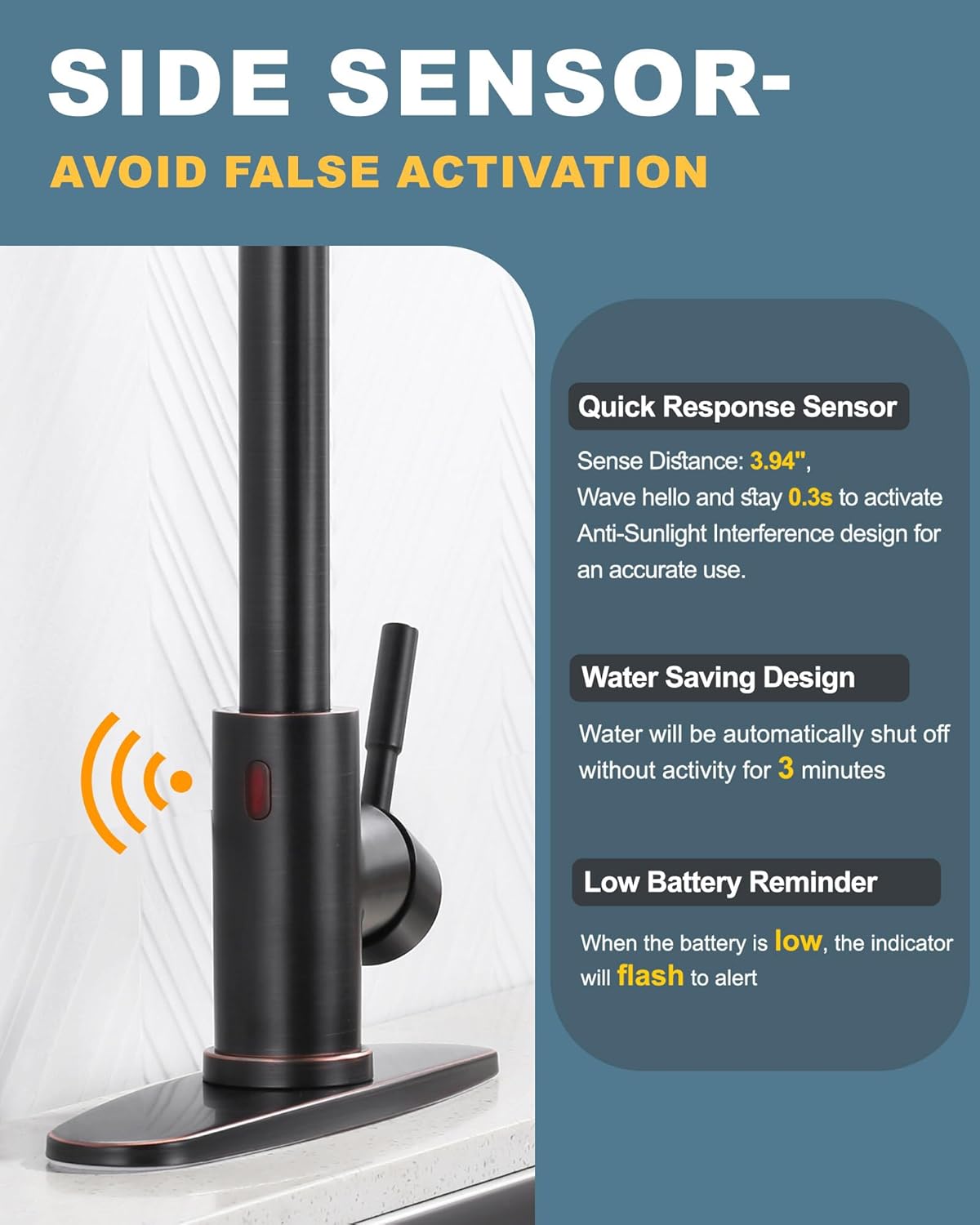 Stainless Steel Kitchen Faucet Combo with Water Filter - Brushed Nickel Sink Faucet for RO Systems