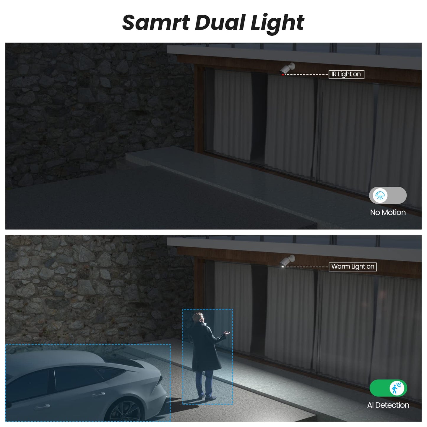 Anpviz 4K Bullet PoE IP Camera with Human & Vehicle Detection, 8MP Security IP Camera Outdoor Indoor, 100ft Smart Color Night Vision, 2.8mm Lens, MicroSD Slot(up to 256GB), NDAA Complaint (U Series)