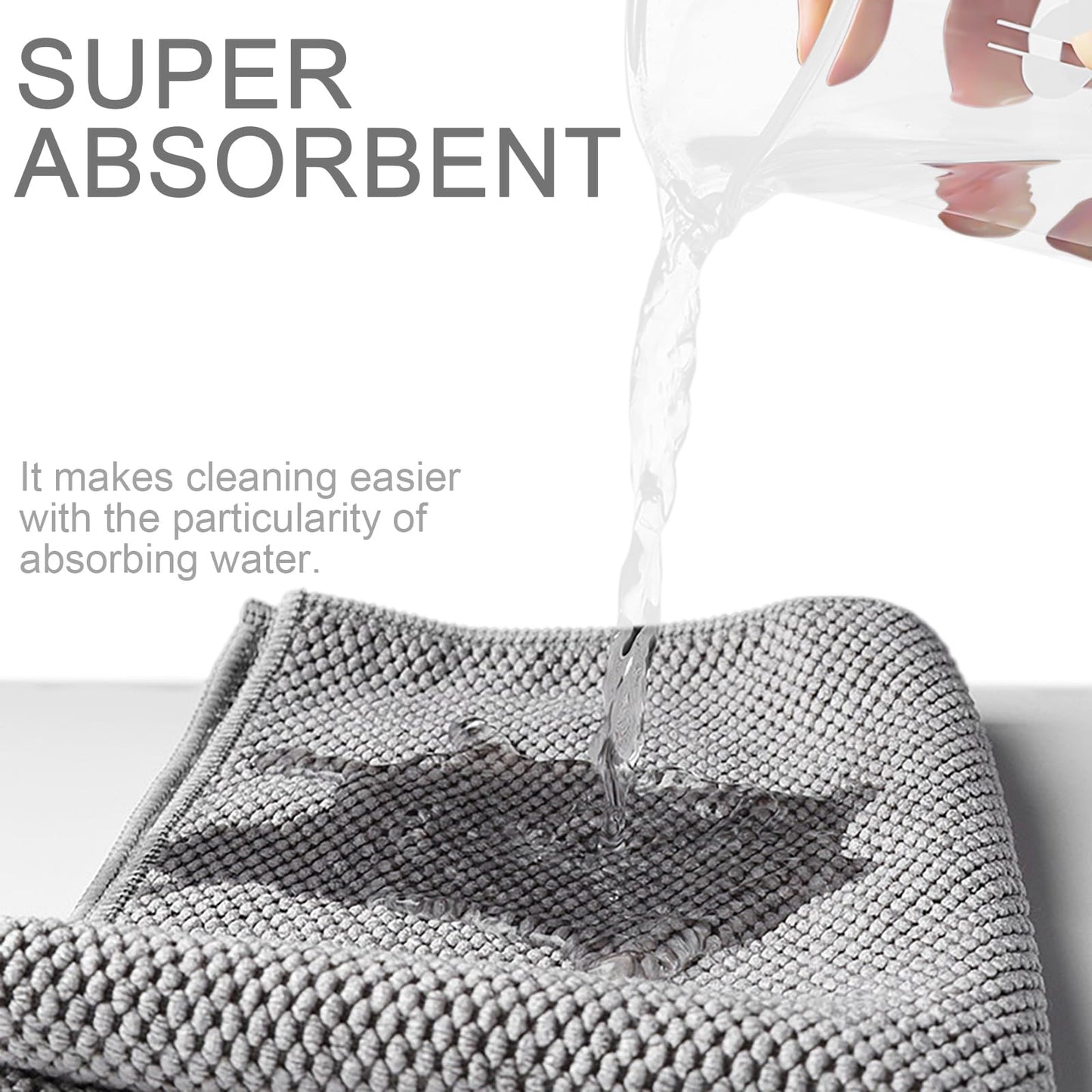 Cnyobvi 12Pack Barista Towels, Barista Microfiber Cloths, Coffee Cleaning Accessories for Espresso Machine, Steam Wand, Countertop,12”x12”