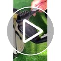 Golf Club Cleaning Brush - Double-Sided Nylon & Steel Wire - Black