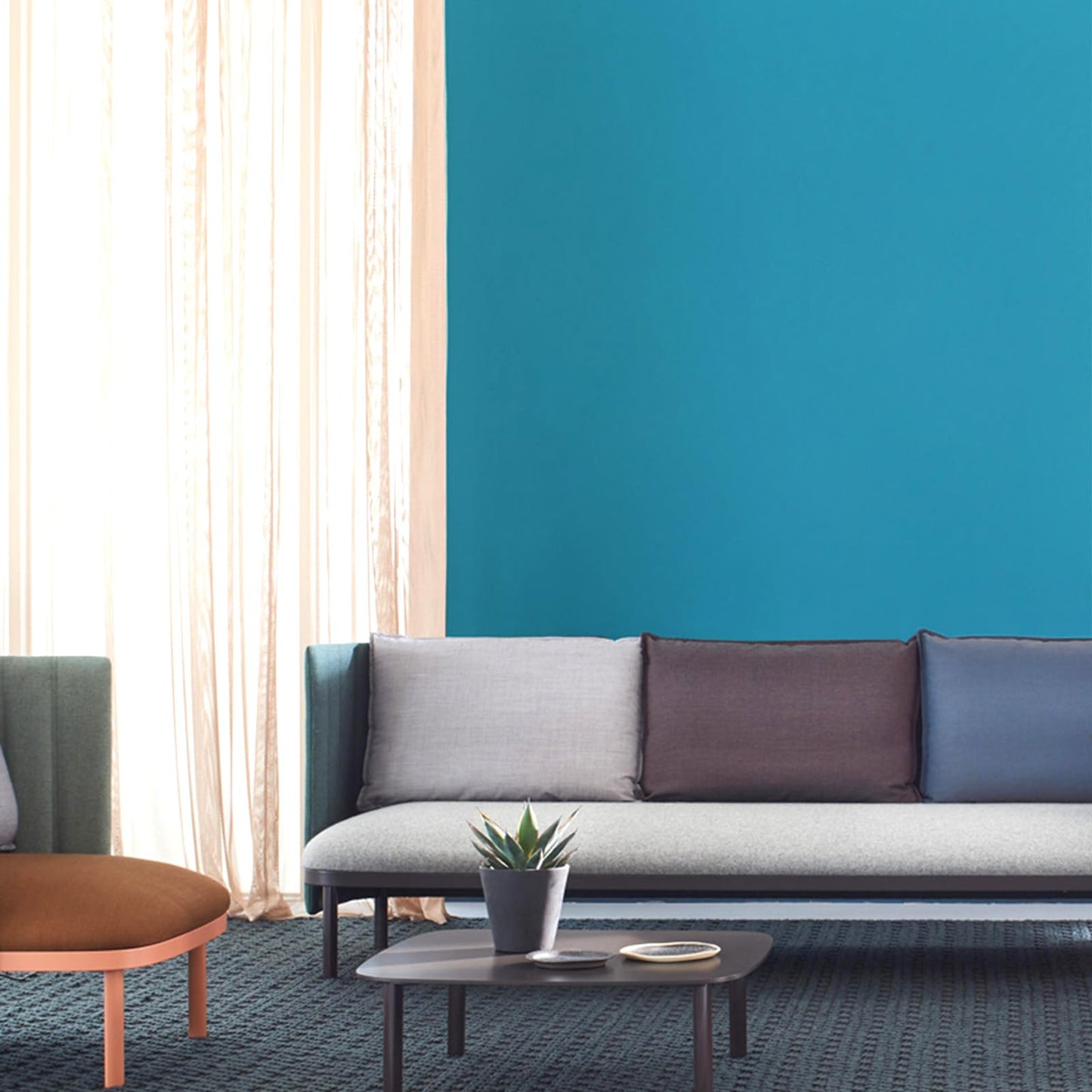 Teal Peel and Stick Wallpaper 15.7"x118" Solid Colour Contact Paper Modern Removable Self-Adhesive Vinyl Wallpaper for Room Walls Shelf Countertops Cabinets