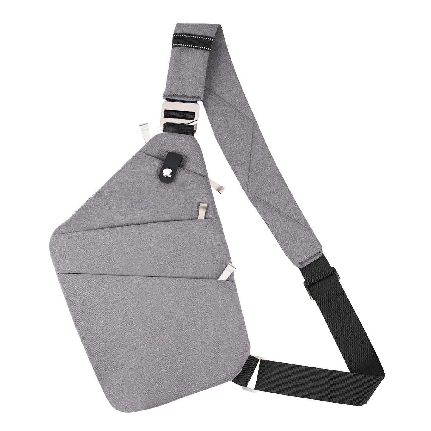 VADOO Sling Bag for Men and Women, Anti theft Crossbody Bag Lightweight Shoulder Chest Bag for Travel Gym Running