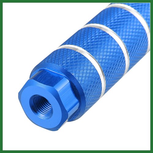Motoforti 4pcs Aluminum Alloy Rear Foot Pegs Footrests Universal Blue for BMX MTB Bike Bicycle Fit 3/8 Inch Axles Long-Lasting