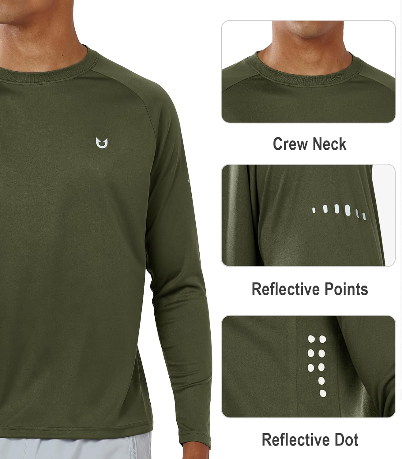 NORTHYARD Men's UPF 50+ Sun Protection Long Sleeve Rash Guard Shirt | Ideal for Athletic Activities
