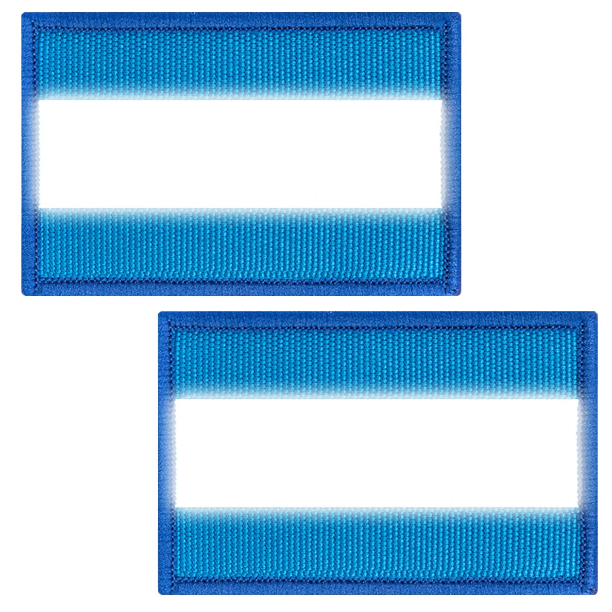 ZESION 2pcs Reflective Safety Patches， Hook and Loop Reflective Patches for Night Sports, Labor Wear, Rain Jackets, Hikers, Dog Tactical Undershirts, Firefighter Rescue, Blue