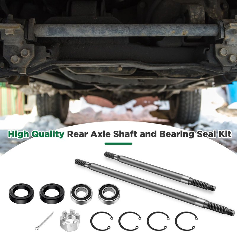 Zonon 12 Pcs Golf Cart Rear Axle Shaft with Bearing Seal Kit Compatible with Ezgo Txt Medalist Electric 1994-2013, Replace Compatible with OEM 20377g11,20377g12,15112g1 (Driver Side+Passenger Side)