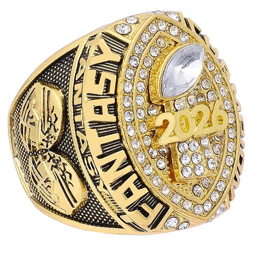 ZZXZJW 2026 Fantasy Football Championship Ring Trophy Award for Fantasy Football League Winner (Model 11, Size 11)