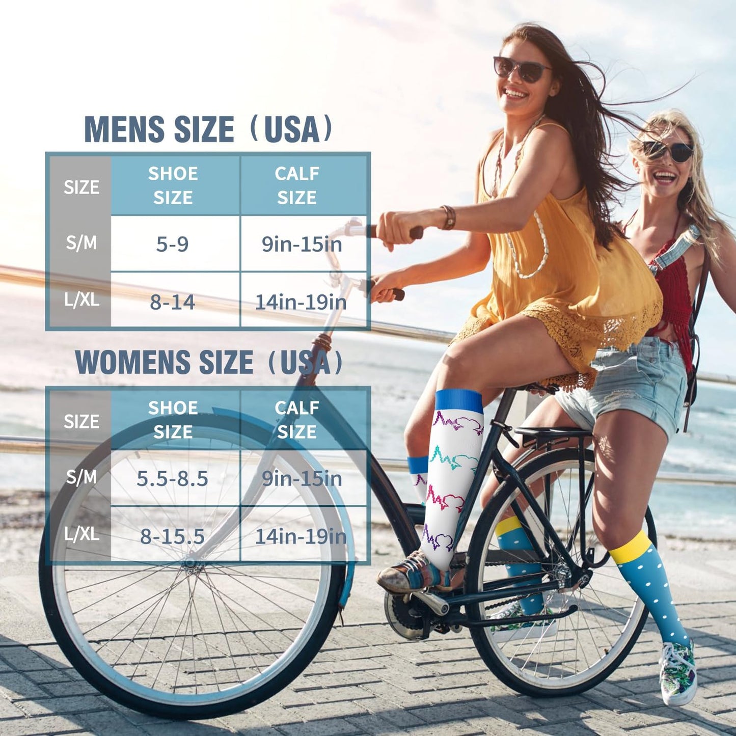 Bluemaple Copper Compression Socks - 6 Pack for Enhanced Circulation | Ideal for Medical, Running, and Athletic Use